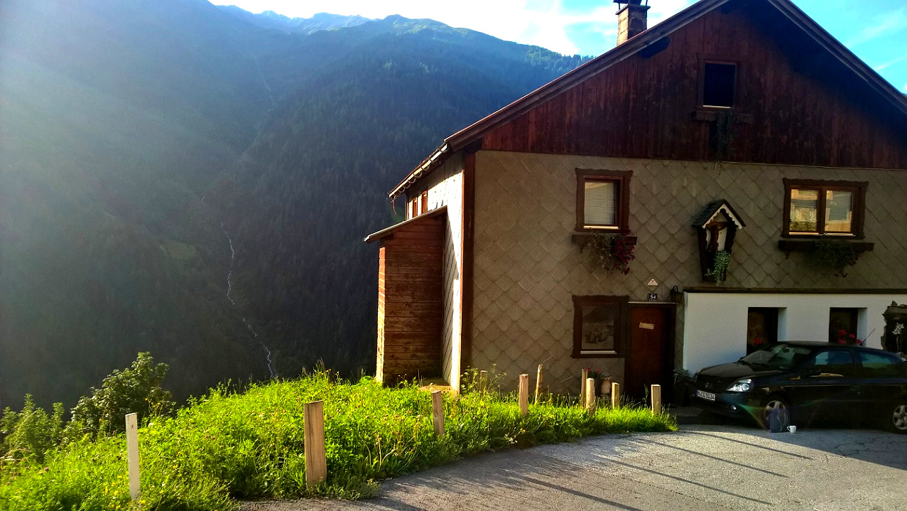 Sonnenuntergang, Basecamp, Freeride Tirol, Alpenglühen